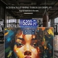 thumbnail image 3 of High Precision Body Weight Scale Smart Bathroom Scales with Large LCD Display(400lbs),Decorative for Bedroom-Beautiful Black Woman With Curly Hair And Vibrant Colors, 3 of 4