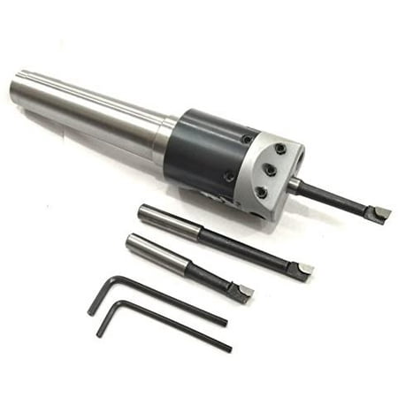 

Assorts Quality Precision Boring Head Diameter 1.5 Inches With Carbide Tools// 1 Div: 0.001 Thou (2mt Shank (BSW 3/8 X 16 TPI Drawbar))