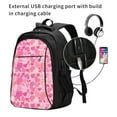 thumbnail image 2 of Balery Love Mochila con carga USB para hombre y mujer - Mochila impermeable y antirrobo para portátil con puerto USB para viajes, trabajo, estudios y universidad, 2 of 7