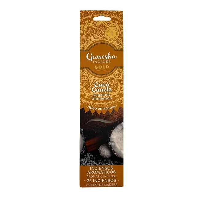 Incienso Ganesha Gold Aroma Canela 25 Varitas