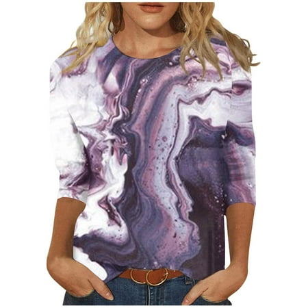 GDfun Women s Fall Tunic Tops Cute Flowy Plus Size Oversized T-Shirt Casual Athletic Funny Christmas Print Floral Print Sweatshirts