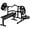 Black, variant on Memoryfield Chest Press Machine with Adjustable Flat Bench, Bench Press Rack for Home Gym with Independent Converging Arms, Strength Training Equipment, Black