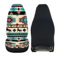 thumbnail image 2 of Uourmeti Car Seat Cover Wear Resistant Polyester, Compatible with Car Interior, Fit for Truck Trucks, Geometric Animal Pattern, 2 of 6