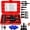 Red, variant on 10pcs Heavy Duty Blind Hole Bearing Puller Tool Set, Durable Internal Bearing Puller Kit with Hex Socket Adapters, 8-25mm Jaw Heads for Motorcycle Bicycle Auto Repair,Easy to Use (Red)