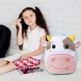 thumbnail image 4 of Jiibva Plush Animal Shaped Backpack, Cute Furry Mini Rucksack for Daily Use, 4 of 7