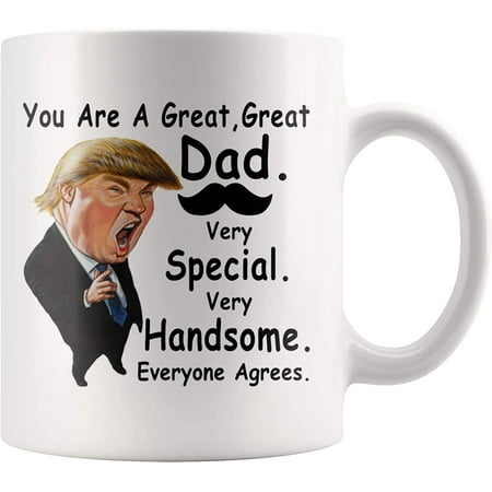 

Cute Dad Mug You are A Great Great Dad Mug Father Gifts from Son Daughter Cute Ceramic Cups White 11oz