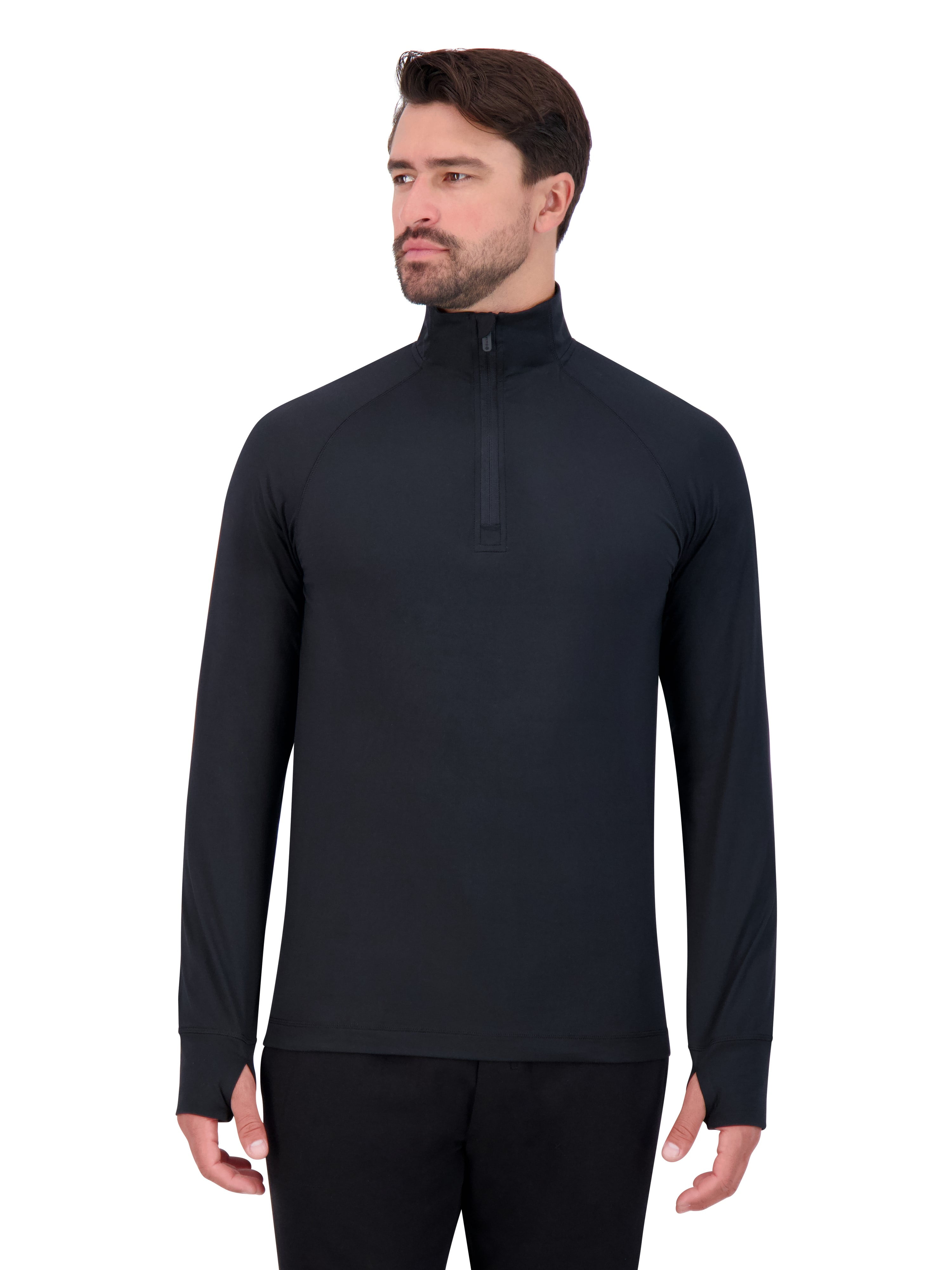 Gaiam Men’s Commuter Quarter-Zip Pullover with Long Sleeves, Sizes S-XL