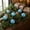 69#Blue, variant on 3.15 Inches 6 Pack Flocked Christmas Ball Ornaments, Multi-color Multi-style Xmas Tree Hanging Balls, Lightweight Plastic Baubles for Christmas & Various Party Decorations