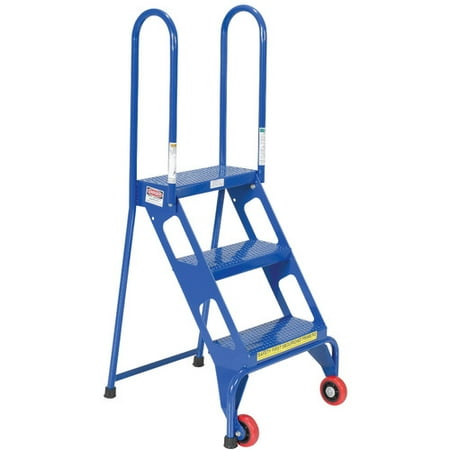 - Vestil 4 ft Steel Rolling Ladder