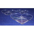 thumbnail image 2 of Heart Template 3 Piece Set. 4",5",6" - Clear 1/4" Thick w/ guidelines, 2 of 2
