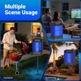 thumbnail image 4 of 2 Pack Solar Bug Zapper Outdoor, 4200V Electric Mosquito Zapper with USB-C Rechargeable, Waterproof Auto On/Off Fly Trap, Cordless Insect Killer for Patio Backyard Garden Camping, Green, 4 of 6