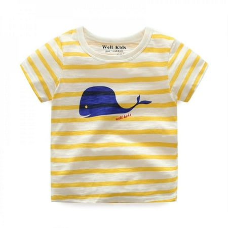 

Promotion!Summer Boys Short-sleeved T-shirt Casual Style Breathable Kids Tops Cotton Boys Clothes Fashion Tops 2-7 Years