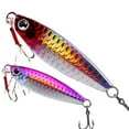 thumbnail image 2 of 3PC BIQIANWO Fishing Lures Iron Plate Scale Pattern Red Silver Gold Green White Black sharp Fish baits, 2 of 9