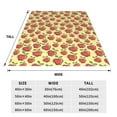 thumbnail image 5 of Bingfone Apple Print Flannel Fleece Blanket Throw Blanket For Bed,Sofa,Couch,Travel,Camping(60"X50"), 5 of 9