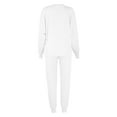 thumbnail image 4 of LYXSSBYX Sweatsuits 2pcs Sets Womens Women Color Leisure Time Loose Sweater Athletic Wear Long Sleeves Suit, 4 of 5