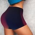 thumbnail image 4 of Uemuo retro blue orange red teal dark Pattern Women Workout Impact Shorts Scrunch Butt Lifting Gym Shorts Seamless Booty Biker Shorts-Medium, 4 of 8