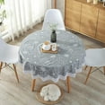 thumbnail image 4 of SHAR Easy Clean Round Tablecloth 180cm Waterproof Wrinkle Resistant Stain Resistant, 4 of 5