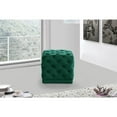 thumbnail image 4 of Meridian Furniture Stella Contemporary Velvet Ottoman/Stool in Green, 4 of 4