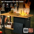 thumbnail image 7 of Ovios 6 Pieces Patio Fire Pit Set All Weather Wicker Outdoor Conversation Set with Coffee Table,Orange Red, 7 of 7