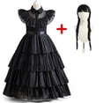 thumbnail image 4 of Vestido de fiesta de noche para niños, traje gótico de moda para carnaval, Halloween, eventos negros, Vestido de Cosplay, 4-10T, 4 of 4