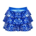thumbnail image 1 of XUNZOO Jupe-Culotte à Sequins et Volants pour Filles, Mini Bleu Royal 14, 1 of 9