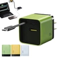 thumbnail image 1 of Cargador ALBCREHK 3 en 1 GaN de 80 W con cable tipo C y 2 puertos USB, 1 of 7
