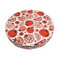 thumbnail image 6 of Uemuo Hand Drawn Tomatoes Pattern Round Bar Stool Seat Covers Washable Stool Cushion Slipcover Elastic Bar Chair Covers-12 inch, 6 of 7