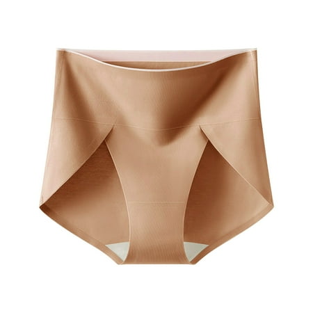 LNWUY Tummy Control Shapewear Panties for Women High Waisted Body Breathable Shaper Underwear Girdle Panty Brown XL