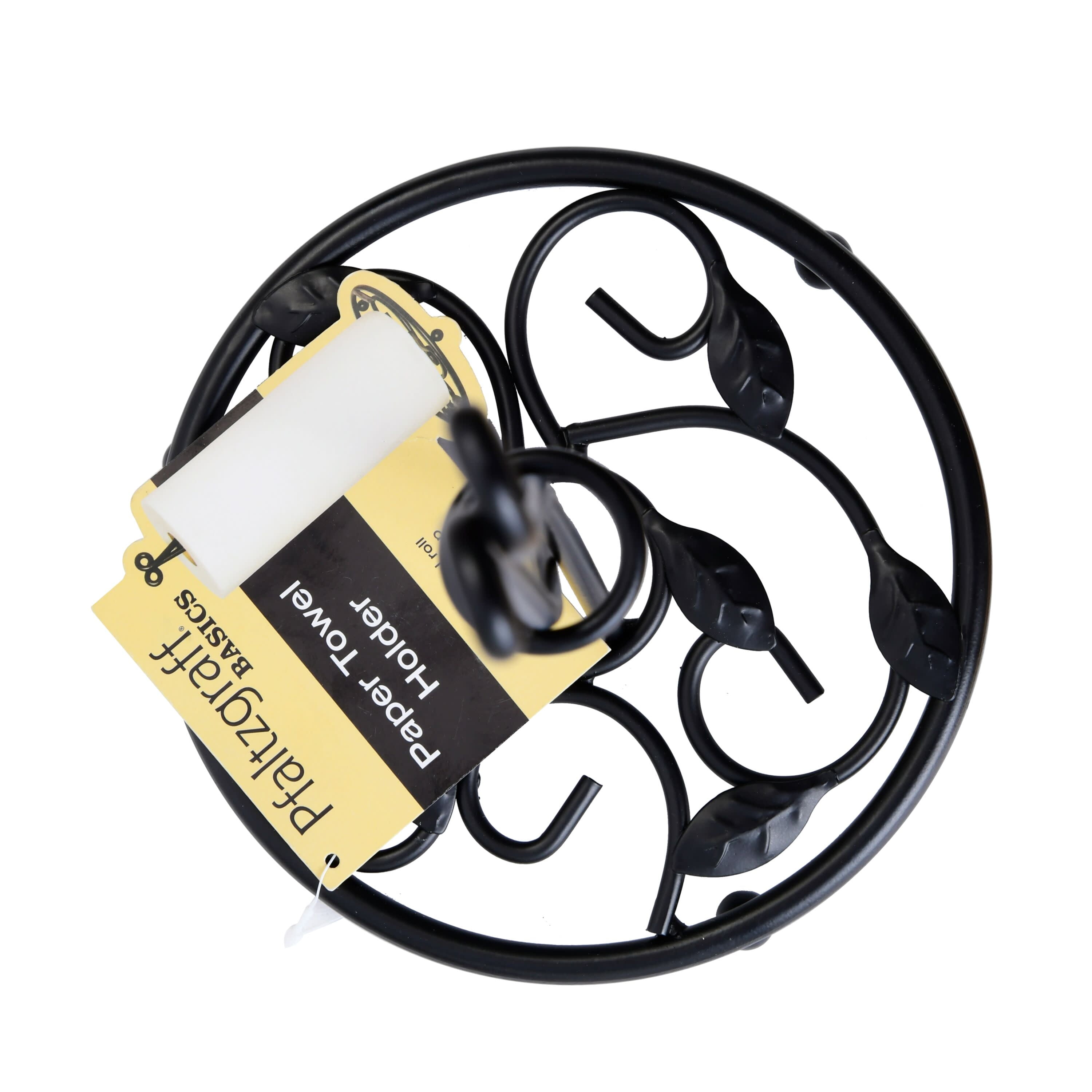Pfaltzgraff Leaf Paper Towel Holder Black Walmart