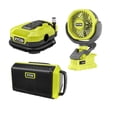 thumbnail image 1 of RYOBI 18V ONE+ 3-Tool Combo Kit – Cordless Inflator/Deflator, 4" Clamp Fan & Bluetooth Speaker (Tool-Only, Battery & Charger Not Included), 1 of 9