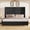 Black, variant on Amerlife Queen Size Bed Frame with 63" Tall Headboard, Upholstered Wingback Platform Design, Solid Wood Legs, Cream
