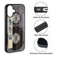 thumbnail image 2 of WIRESTER Shockproof Soft Rubber Cover Case for Apple iPhone 17 6.3" 2025, Retro Clear Cassette Tape Hip Hop, 2 of 5