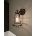 thumbnail image 4 of Design House Ajax Industrial 1-Light Indoor Wall Sconce with Metal Wire Cage, Coffee Bronze, 4 of 15