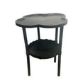 thumbnail image 2 of 2-Tier End Table with Removable Tray - Waterproof Plastic Side Table for Living Room, Bedroom, Balcony, Office - Small Sofa & Coffee Table, 2 of 3