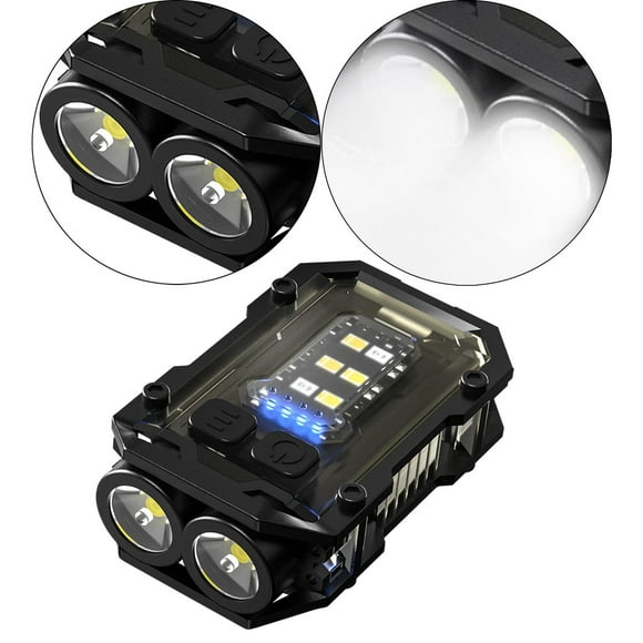 Llavero Linterna LED Llavero Luz Mini linternas Luz de trabajo para escalar Negro shamjiam Lámpara pequeña COB