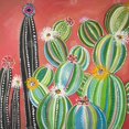 thumbnail image 3 of Rainbow cactus - 36"x36" canvas - Print on demand, 3 of 5