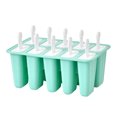 thumbnail image 1 of Cocina DIY Sunnimix Molde para paletas de 10 celdas verde, 1 of 8