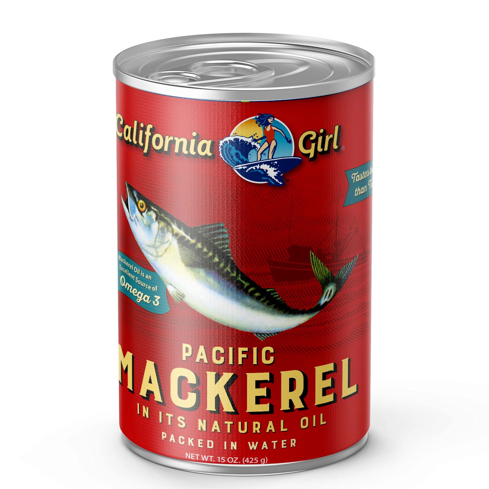 777 Brand Mackerel In Oil - Pack Of 10 Cans (15 Oz Each), Premium Canned Fish - View #2