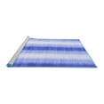 thumbnail image 2 of Ahgly Company Machine Washable Indoor Rectangle Abstract Blue Contemporary Area Rugs, 3' x 5', 2 of 4