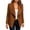 Coffee, variant on Women Faux Suede Open Front Jacket, Waterfall Lapel Long Sleeve Blazer, Casual Lightweight Asymmetric Hem Cardigan Coat, Ladies Dressy Outerwear for Office Daily Dating Spring Fall
