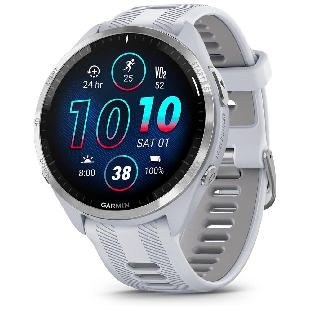 Garmin forerunner 965 Running Smartwatch (GPS) 22mm with Whitestone Silicone Band