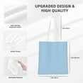 thumbnail image 4 of YFYANG Reusable Cotton Canvas Tote Shopping Bag, Blue Washable Portable Grocery Bag for Daily Travel, 4 of 8