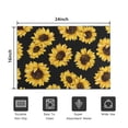 thumbnail image 5 of Black Sunflower Pattern Door Rugs,Washable Non Slip Door Mats Indoor,Decorative Door Mats,Entry Mat Indoor for Entrance,Bedroom,Kitchen,Bathroom,16"x24", 5 of 6