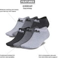 thumbnail image 2 of adidas Originals Mens Trefoil No Show Sock 6-Pair, 2 of 6