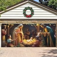 thumbnail image 4 of Bannière de Porte de Garage de Noël Grande Bannière de Porte de Noël Décorations de Porte de Noël Couverture de Vacances Bannière de Garage pour Extérieur Bannière de Porte de Garage de Noël, 4 of 4