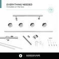 thumbnail image 5 of Fine Fixtures Frameless Shower Enclosure Sliding Shower Glass Door - Tempered Glass 60" W x 34.25 D x 74.25 H Polished Chrome Finish, 5 of 12