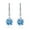 blue, variant on Diamond Earrings for Women Round Single Diamond Ear Hook Inlaid Jewelry for Her Birthday Christmas Gift