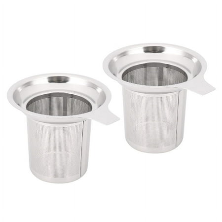 

2X 304 Stainless Steel Mesh Filter Tea Infuser Reusable Strainer