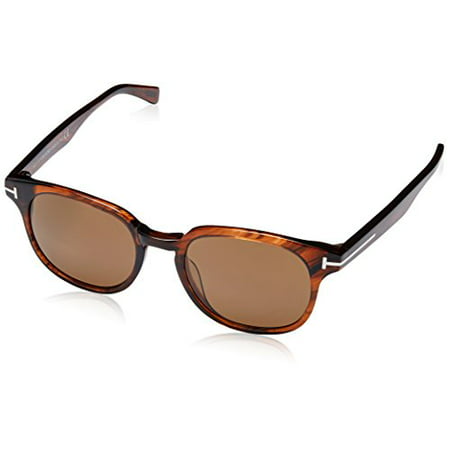 Tom Ford Sunglasses 0399 Frank 48B Shiny Dark Brown Smoke Grey Gradient