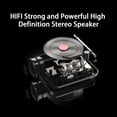 thumbnail image 4 of Mini Retro Bluetooth Speaker, Record Player Style, 5.0 Wireless, USB/TF/AUX/FM Radio, HiFi Stereo, Portable Music Player for Home Outdoor, 4 of 8